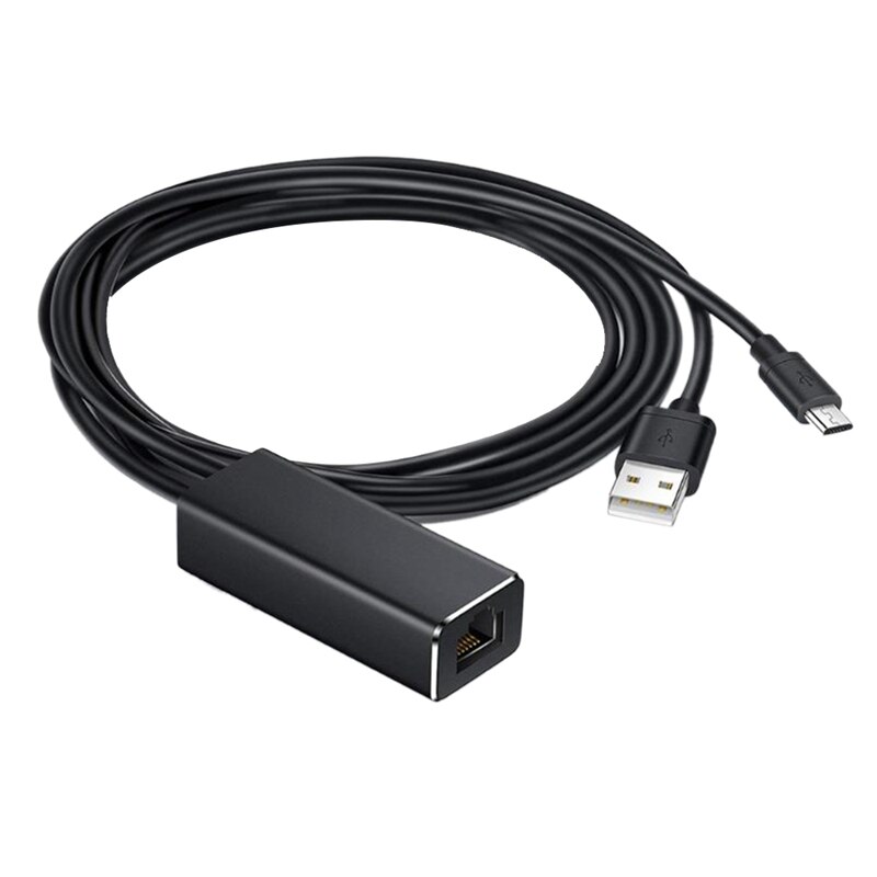 Micro-Usb Naar RJ45 Ethernet Adapter Met Voeding Voor Fire Tv, Fire Tv Stick, chromecast Ultra O, Google Thuis Mini: Default Title