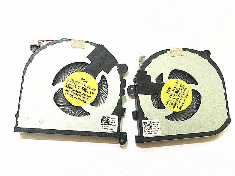 Ssea Cpu Cooling Koeler Ventilator Voor Dell XPS15 9550 Precisie 15 5510 Laptop