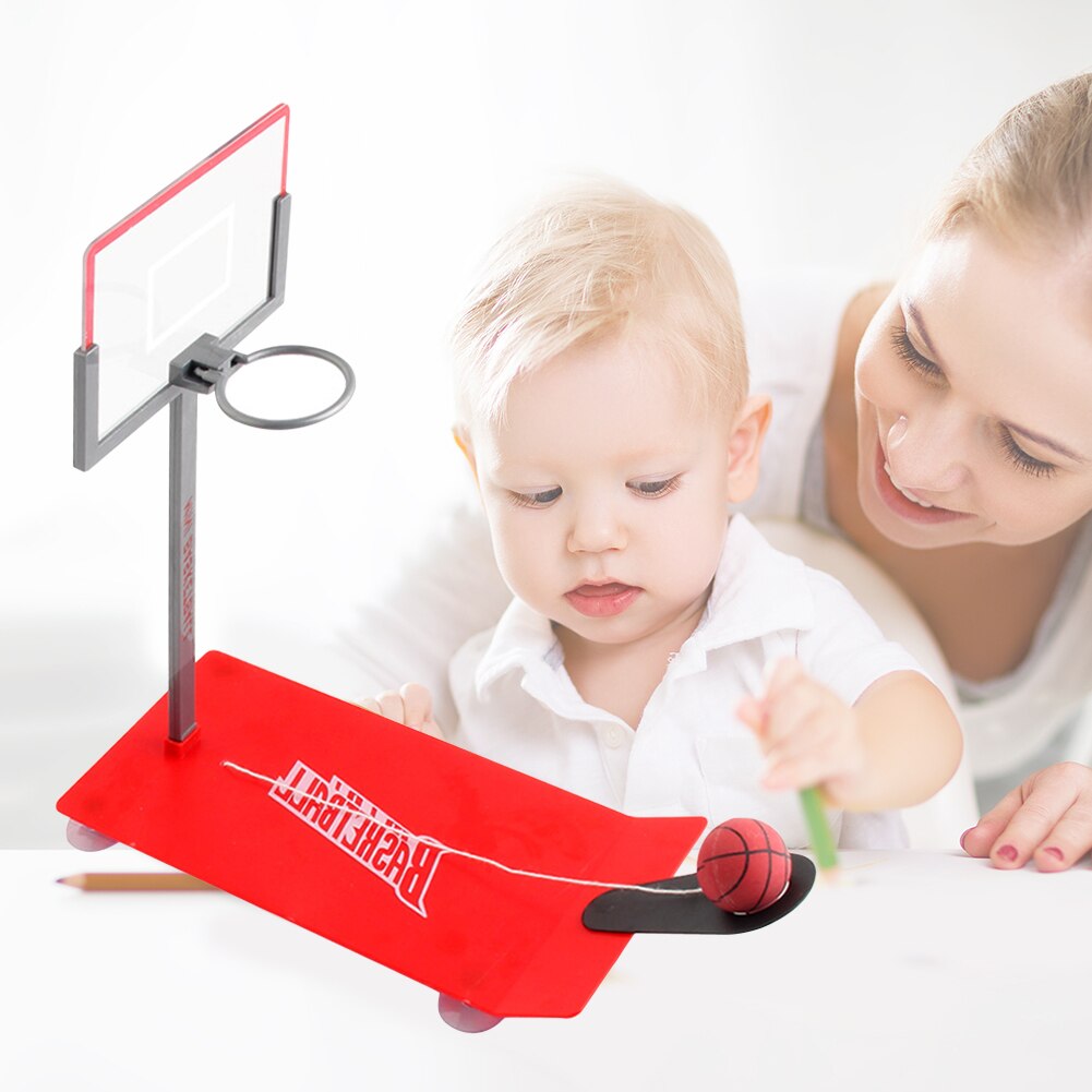 Mini Basketball Stand Toy Folding Basket Rack Ball Games Educational Toy