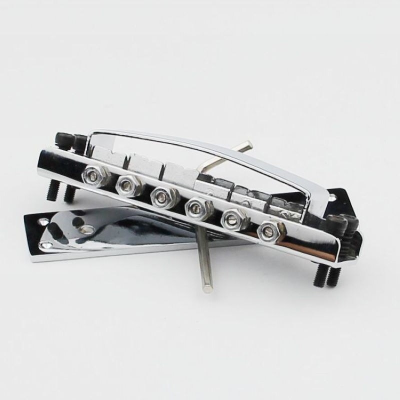 Ricken-backer Stijl Gitaar Bridge Cover En Bodemplaat RK-100 Chrome