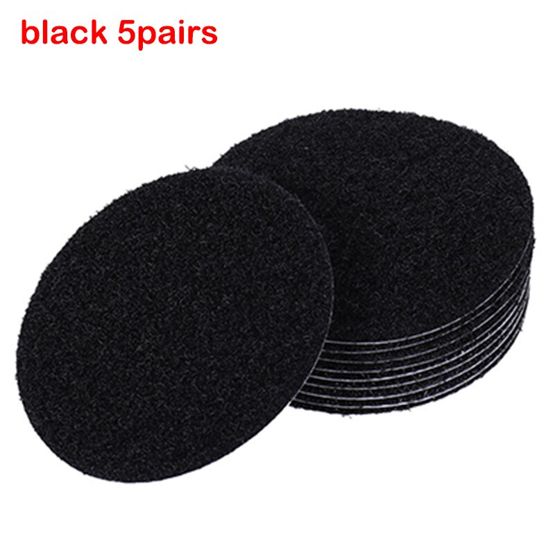 1Meter/Pairs Strong Self adhesive Hook and Loop Fastener Tape nylon sticker Hook adhesive with Glue for DIY 20/25/30/38/50mm: 60mm 5pcs black