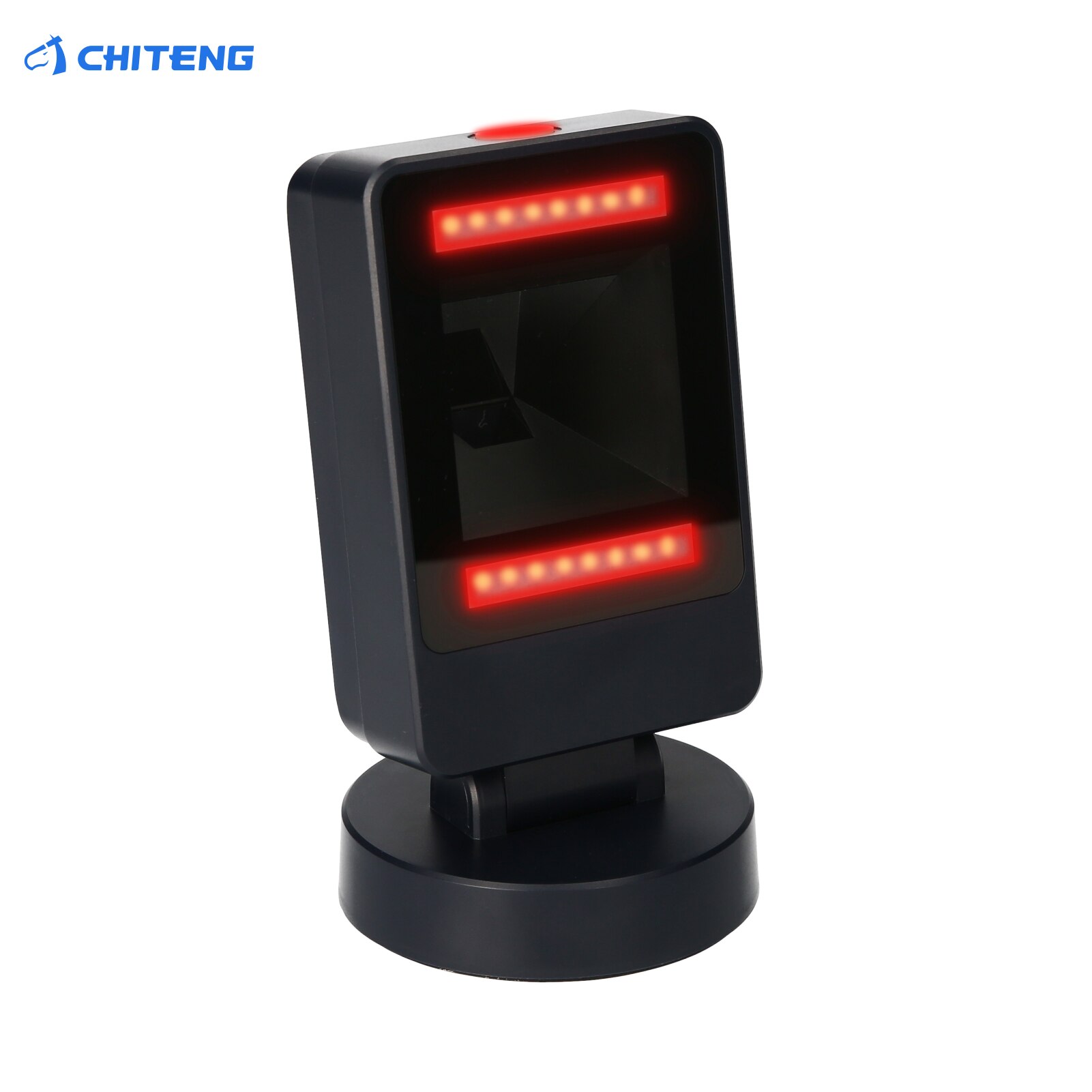 Desktop 1D 2D QR Omnidrectional Barcode Scanner Platform USB Wired Hands-free Automatic Bar Code Reader Adjustable Scanning Head