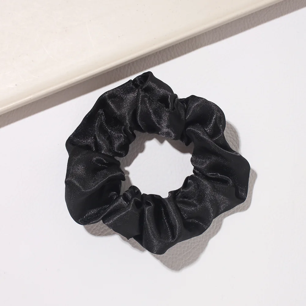 4/6 pçs de seda grandes scrunchies borracha laços de cabelo goma elásticos rabo de cavalo titular para mulheres meninas faixas de cabelo para mulher: CINZA