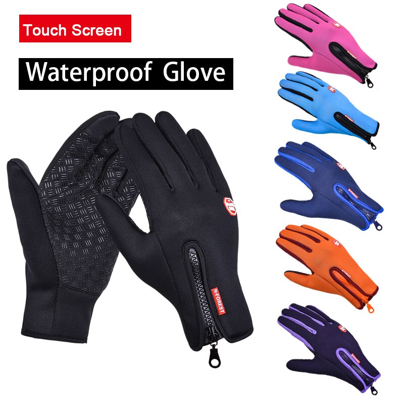Buitensport wandelen winter fiets fiets handschoenen voor heren dames windstopper kunstleer zachte warme handschoenen