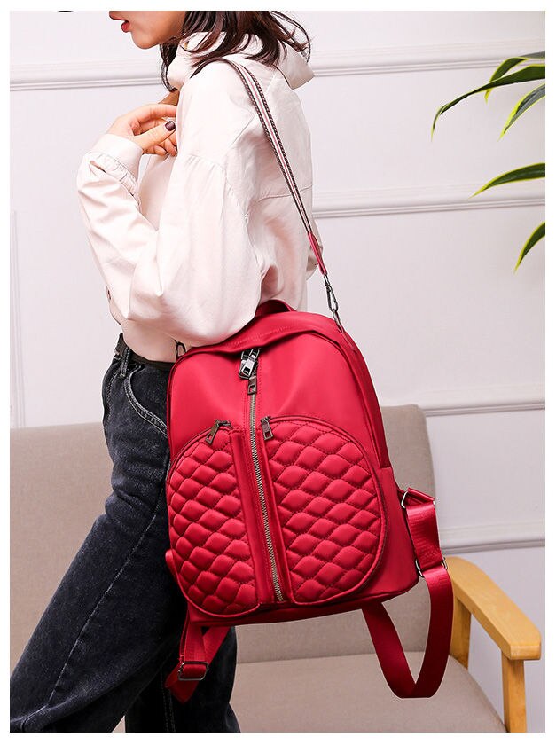 Mochila Oxford de gran capacidad para mujer, bolso de hombro, escolar, para libros, negocios