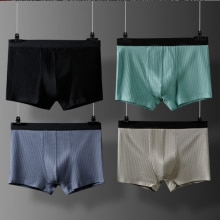 4PCS Men Cotton Boxer Shorts Summer Underwear Brief Arrivals