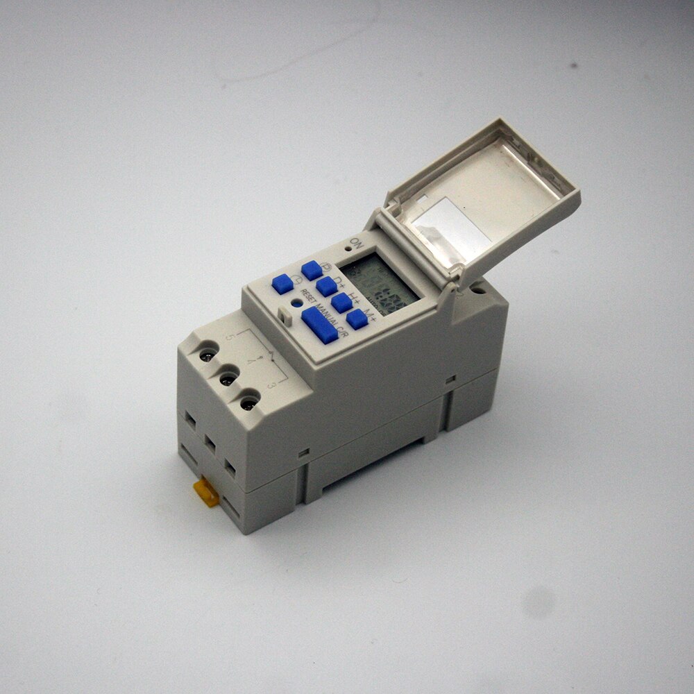 AHC/DHC15A AC 220V Digital LCD Power Timer Programmable Time Switch Relay 25A 16A GOOD temporizador with Din Rail good