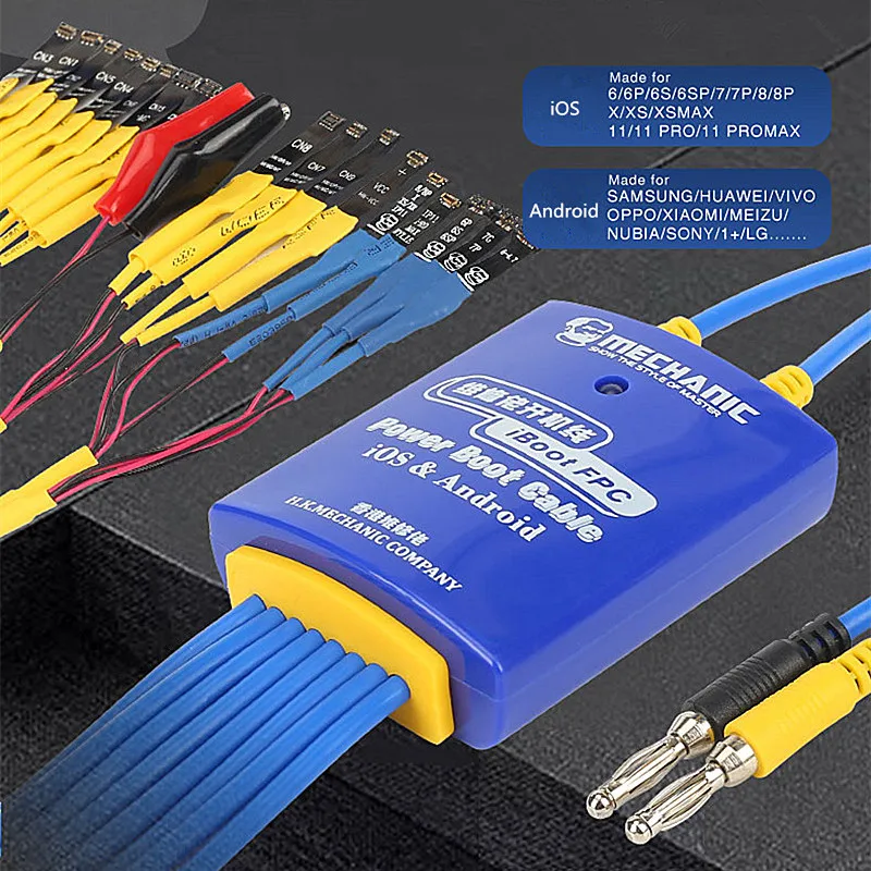 Cable de arranque de energía mecánico IBoot AD Max IBoot FPC para IPhone 5S-15ProMax Samsung Huawei Xiaomi Cable de prueba de reparación de fuente de alimentación
