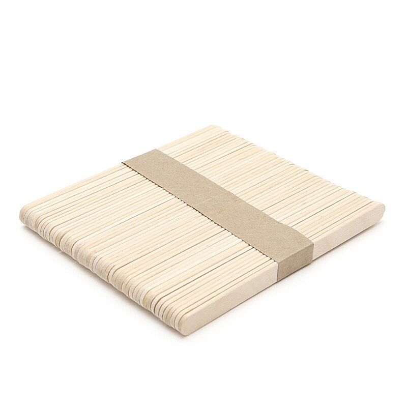 50Pcs DIY Ice Cream Stick Wooden Kids Hand Crafts Art Cake Making Children AUG15