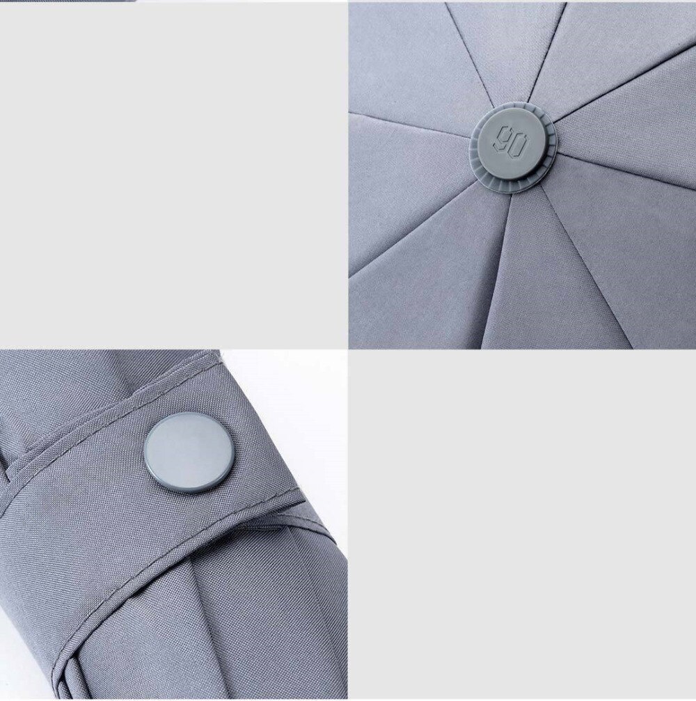 NINETYGO 90FUN Umbrella Three Folding Sun Rain Aluminum Big Umbrella Sun Protection UV Ultralight UPF40+ Unisex Portable