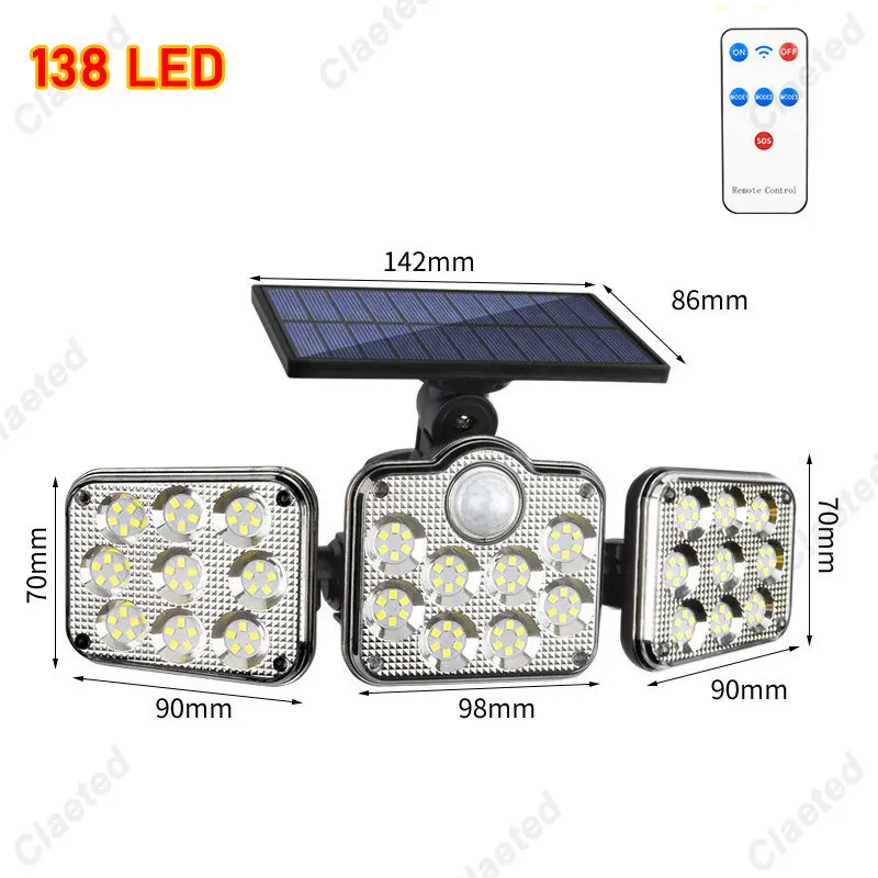 Super Bright Solar Wall Lights IP65 Waterproof Outdoor Indoor Solar Lamp With Adjustable Head Wide Lighting Angle Strong Power: Golden Yellow