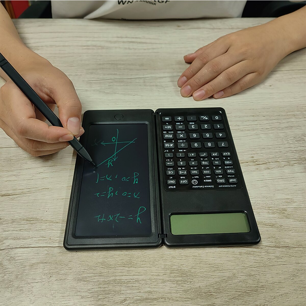 10 digitale tragbare lcd-taschenrechner für ingenieure und wissenschaftler mit schreibtablett und stift, inklusive finanzbuchhaltungs-rechenwerkzeugen