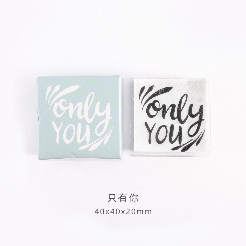 Acrylic Greeting Clear Stamping Blocks Tools Stamp for DIY Scrapbooking Crafts Cards Journal: I