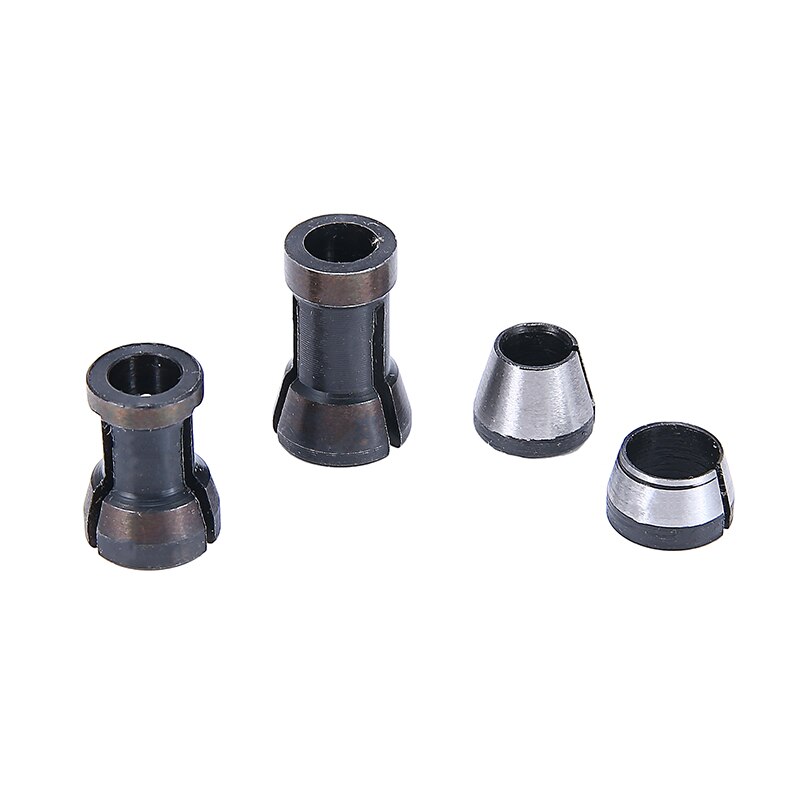 4pcs 6mm 8mm 6.35mm Milling Cutter Collet Chuck Engraving Trimming Milling Cutter For Wood Router Bits Woodworking