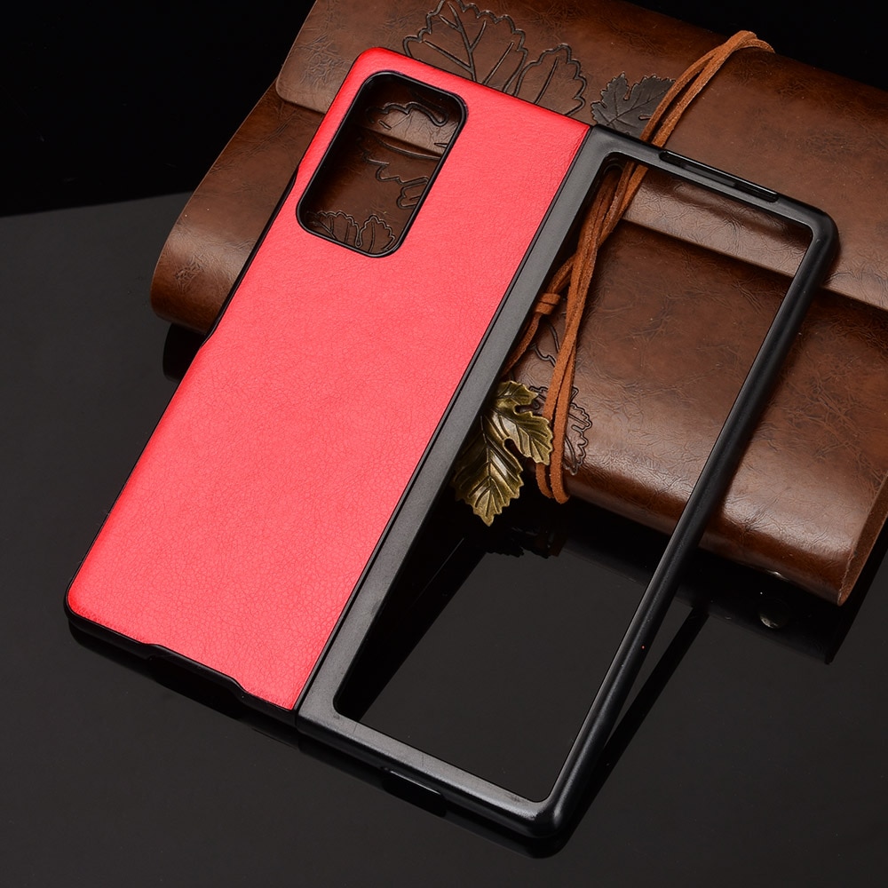 For Samsung Galaxy Z Fold2 5G Case Leather Cases For Samsung Galaxy Z Fold 2 5G Phone Fitted Back Case