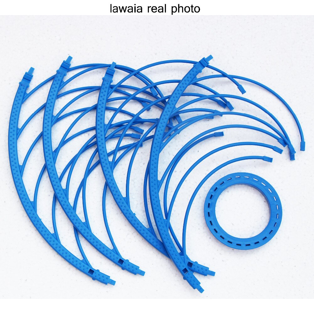 Lawaia 48cm Fishing Net Ring Plastic Fishing Ring Bule Ring Fishing Nets Rings Throwing Hand American Fishing Network