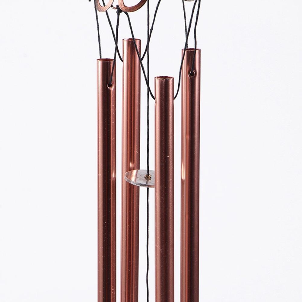 Metal Handmade Butterfly Wind Chime Glass Painted Ornaments Bell Wind Chime Tube Pendant Garden Home Decoration