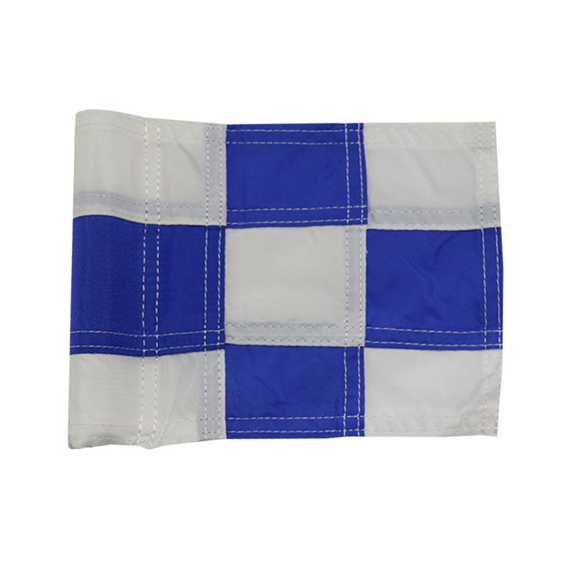 Checkered Golf Flag with Tube Inserted Putting Green Flags for Yard Durable K43E