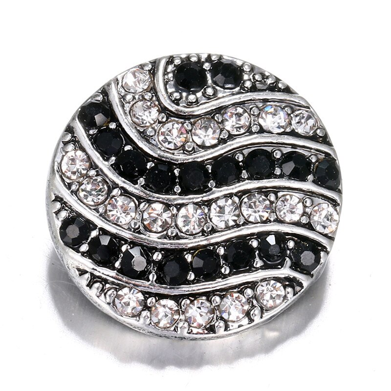 Harten bloemen strass schoonheid 20mm drukknopen passen diy 18mm drukknopen armband drukknopen kerst: Kz1447