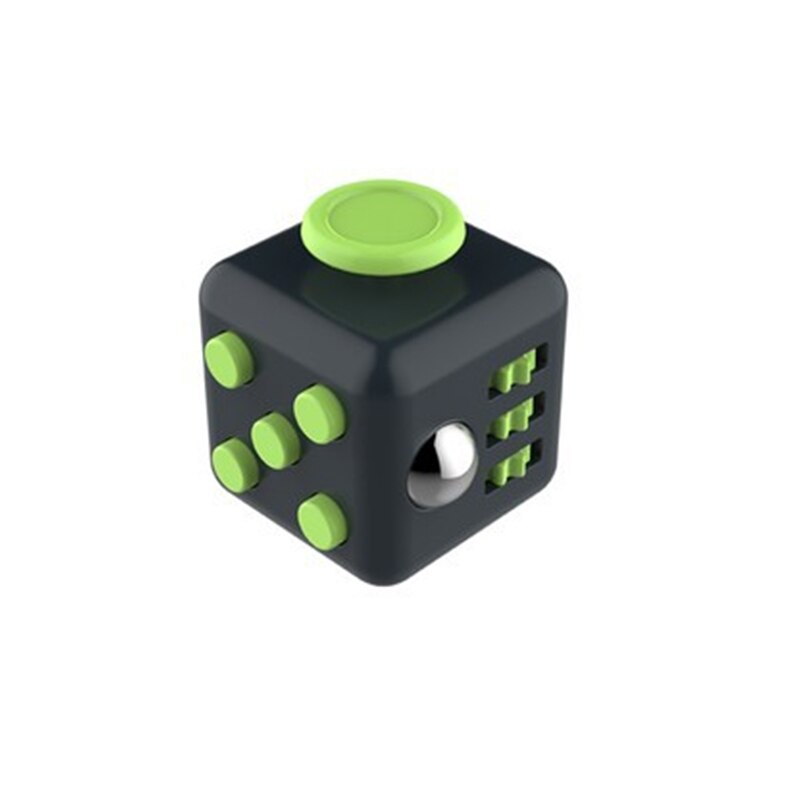 Anxiety Stress Relief Attention Decompression Plastic Focus Fidget Gaming Dice Toy For Children Adult stress reliever toy: Light Yellow