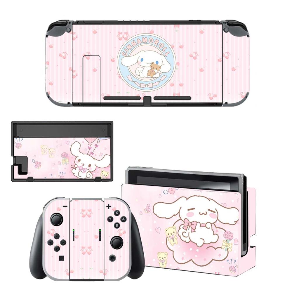 Vinyl Skin Protector Sticker Skins for Nintendo Switch NS Console + Controller + Stand Holder Dock Stickers