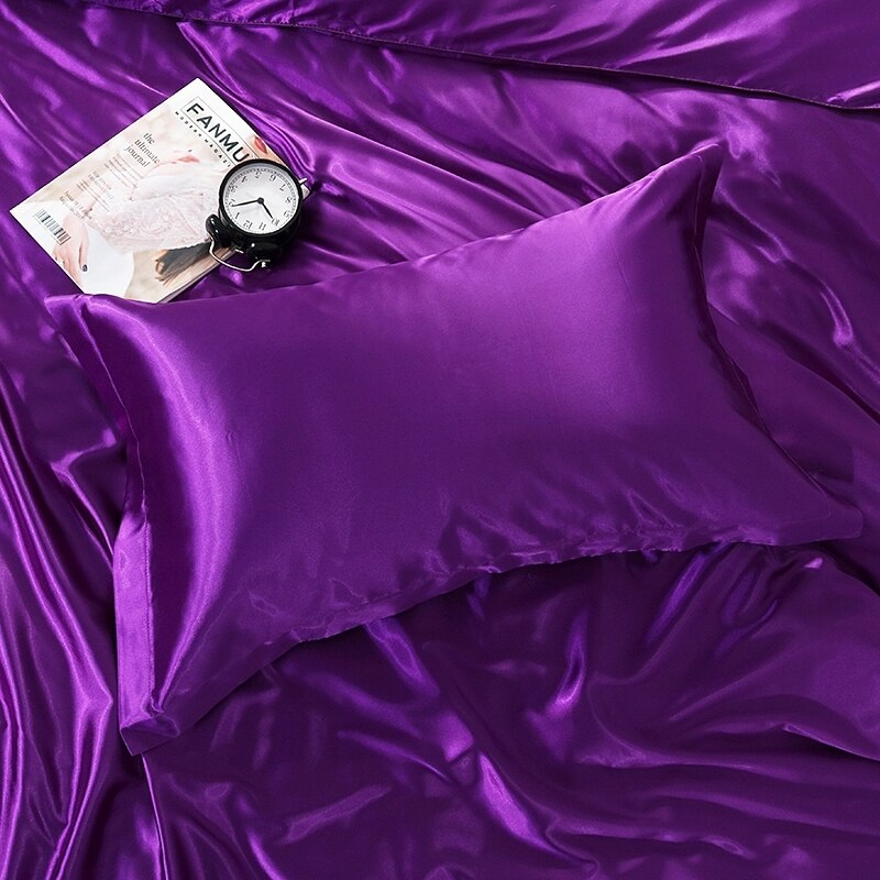 soft white pillow case 48x74cm satin pillowcase for hair Silk Pillow cover Home decoration: wenxinzi