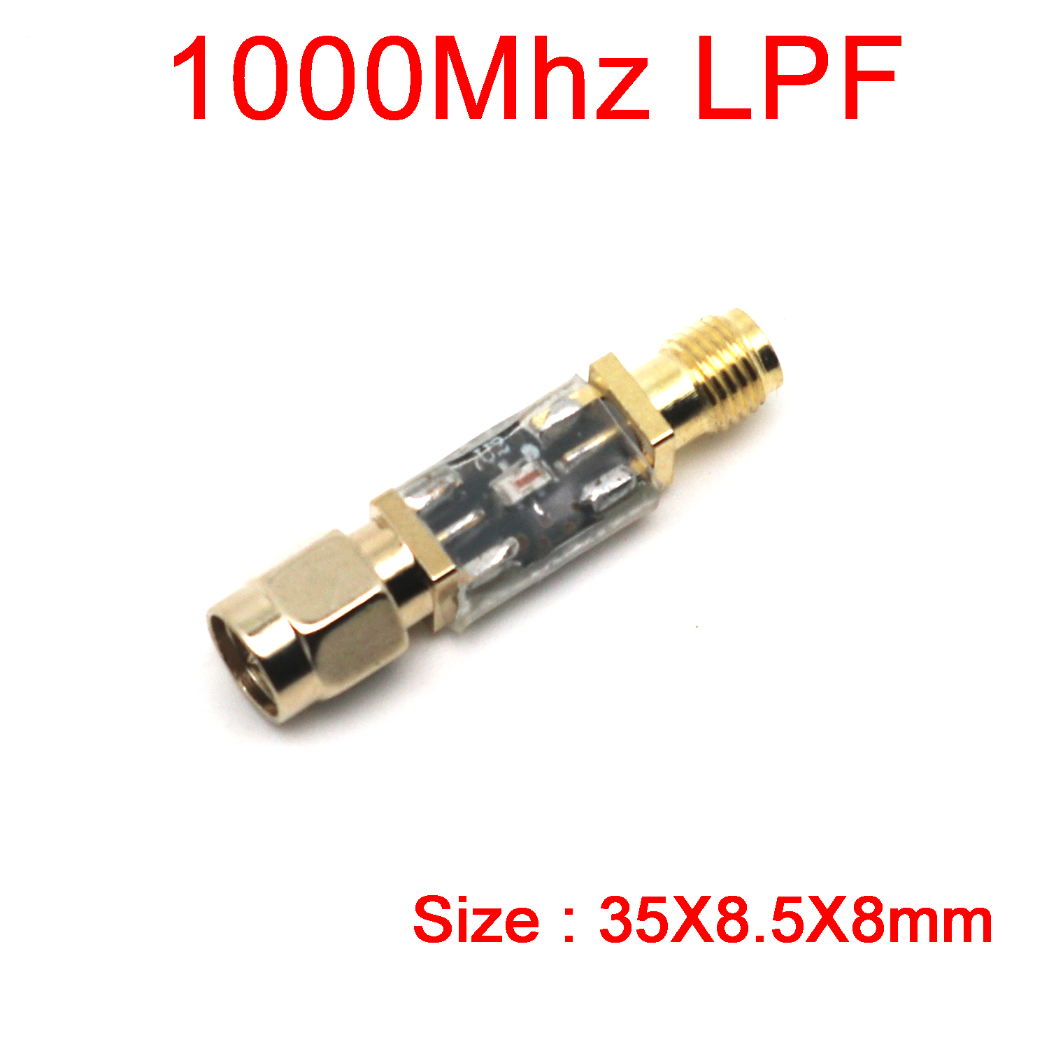 Rf lavpassfilter lpf 30 mhz /100 mhz /200 mhz /500 mhz /800 mhz /1000 mhz /1200 mhz /1400 mhz /2000 mhz /2400 mhz signal radiofrekvens lc: Hvit