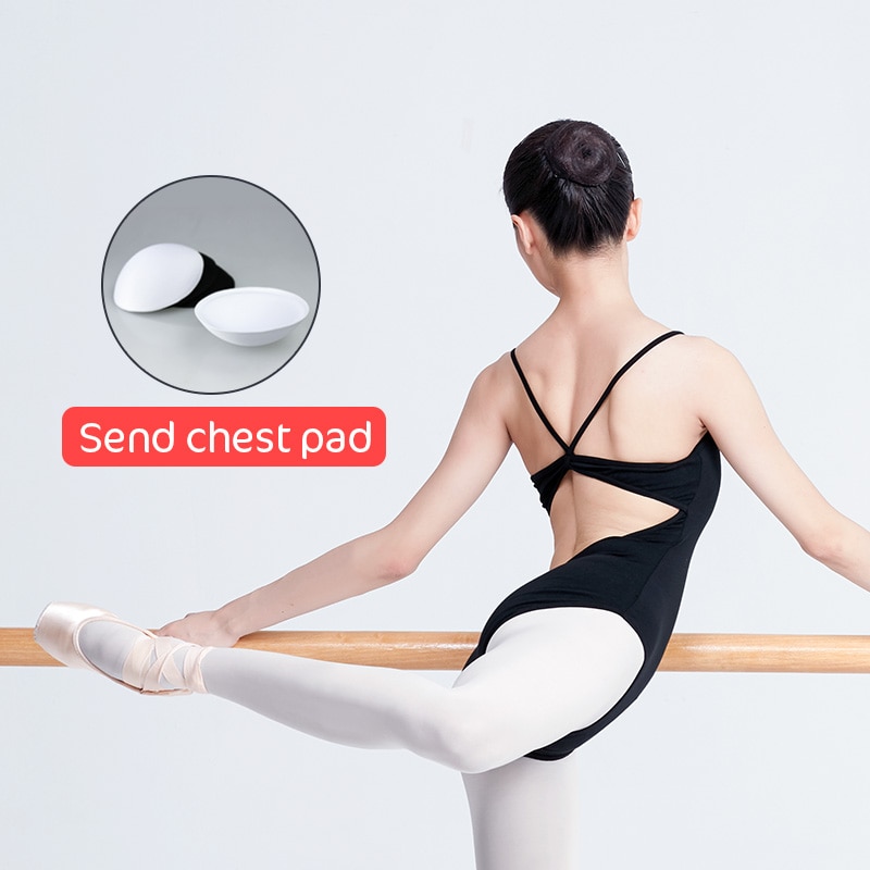 Woman Ballet Leotard Adult Ballet Clothing Gymnastics Leotard For Dance Black Strap Leotards For Women