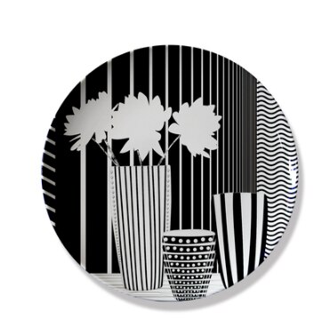 Plato colgante de ciervo, Plato decorativo de cerámica para comedor, mural de pared de habitación, sala de estar artesanal para decoración, placa de porcelana personalizada: H10inches