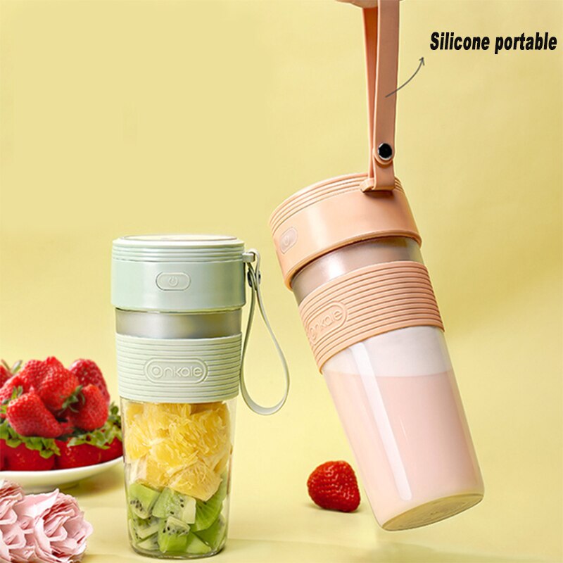 Portable Electric Fruit Juicer USB Blender Double Power Orange Squeezer Household Juicer Cup Oranges Fast Blender Kitchen Tools