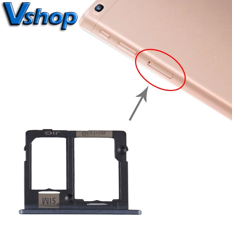 SIM Card Tray+Micro SD Card Tray for Samsung Galaxy Tab A 10.1 )/SM-T515 Tablet PC SIM Card Socket Replacement Parts