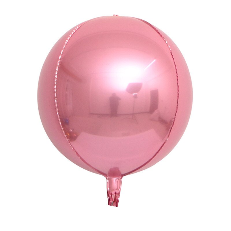 18 tum stor pärlemorskimrande 4d aluminium film ballong födelsedagsfest metall bröllopsfest dekoration bakgrund foto rekvisita
