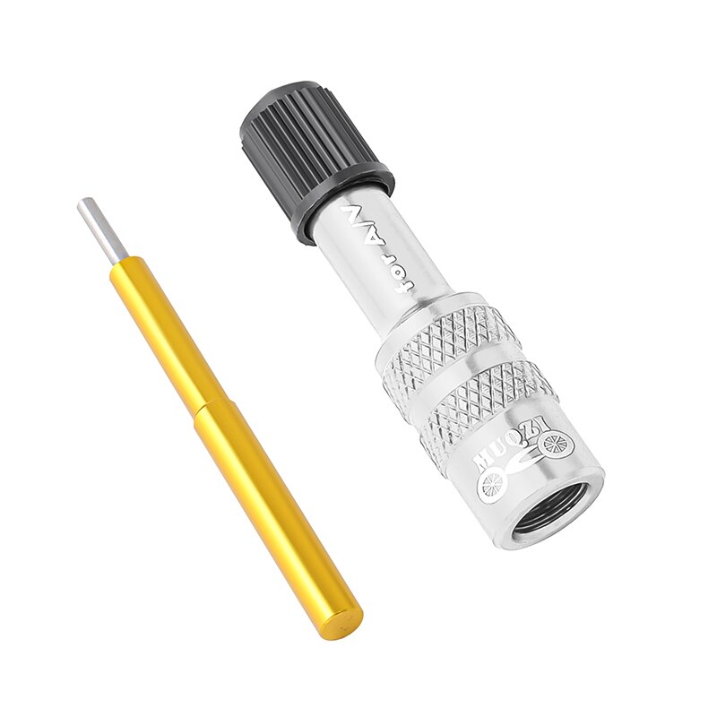 MUQZI – adaptateur de Valve de fourche de vélo, Schrader Air, adaptateur de Valve gonflable pour vtt, accessoire de fourche de vélo de route: Silver