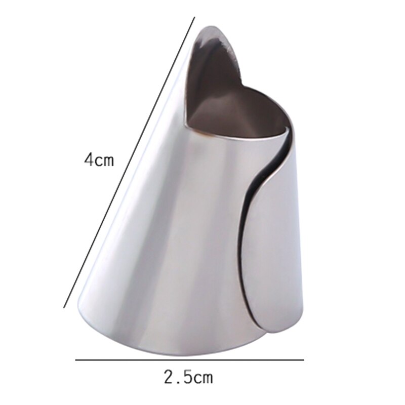 Finger Guard Protect Cut Vegetables Hand Guard / Peeling Bean Artifact Finger Protection Stainless Steel Kitchen Tool Gadgets