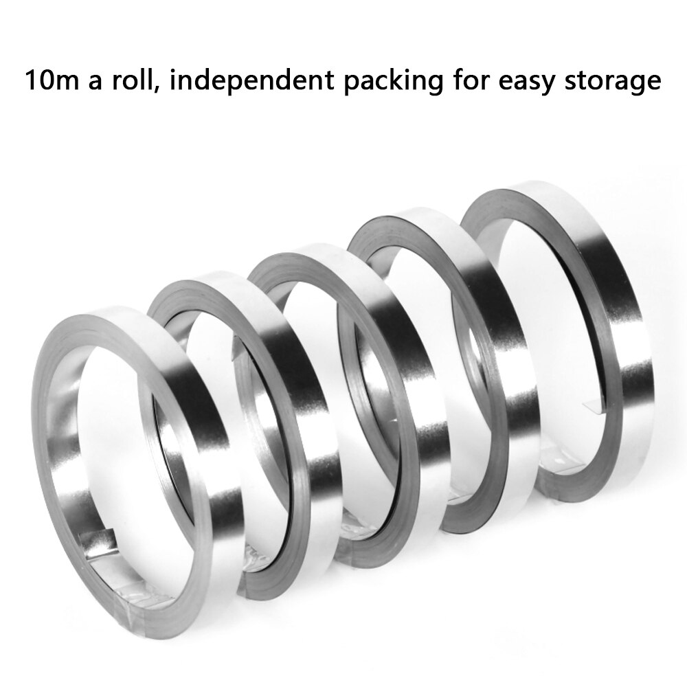 Nickel Sheet 1 Roll 10m 18650 Li-ion Battery Nickel Sheet Plate Belt Connector Spot Welding Machine Battery Welders