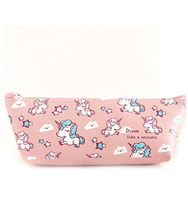 Bolsa de cosméticos de unicornio de Estuche De Viaje bolsa de maquillaje de lavado impermeable portátil estuche de lápices para niños estuche organizador de lápices para estudiantes: small -3