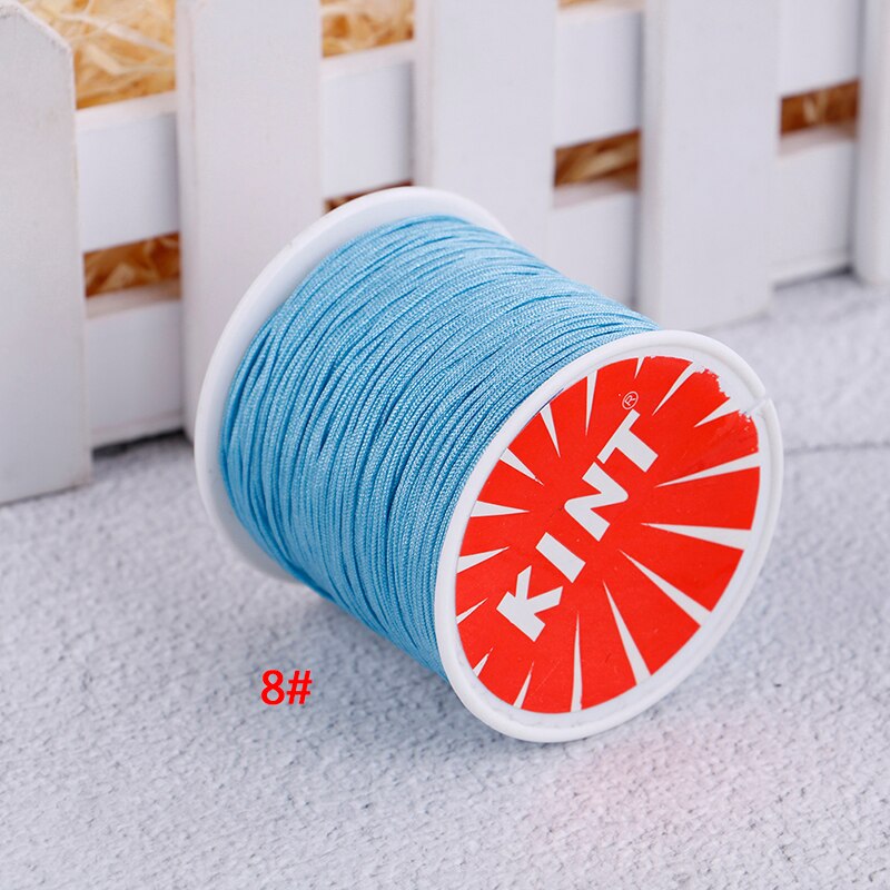 Nylon Cord Chinese knot macrame rattail bracelet braided string DIY Rope Bead Necklace Bracelet Jewelry Making 45m/0.8MM: N8