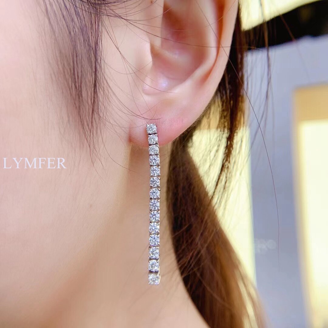 Diamanten oorbellen voor dames in roségoud