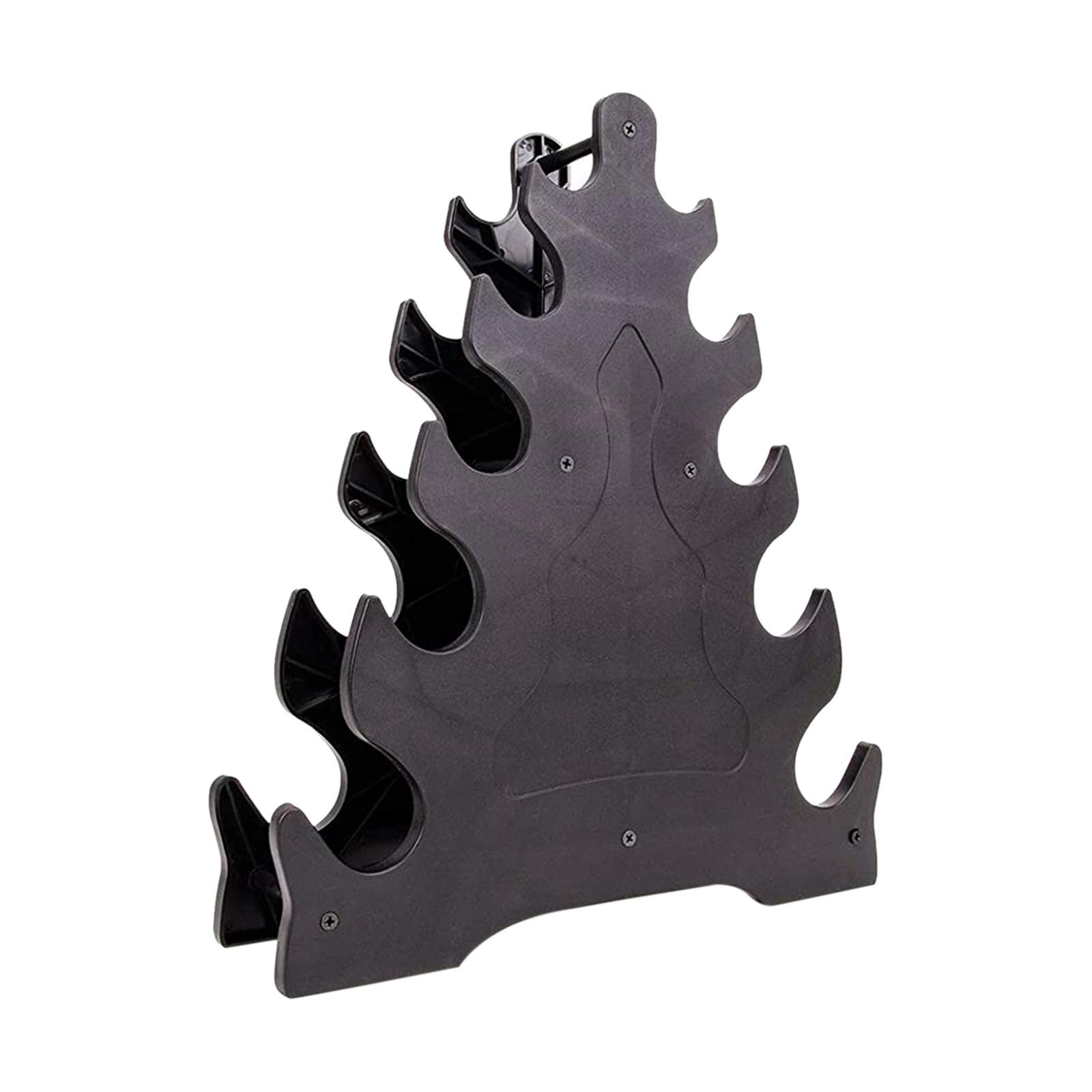 Portable Dumbbell Stand Small Dumbbell Dumbbell Rack Black 33x28x9cm