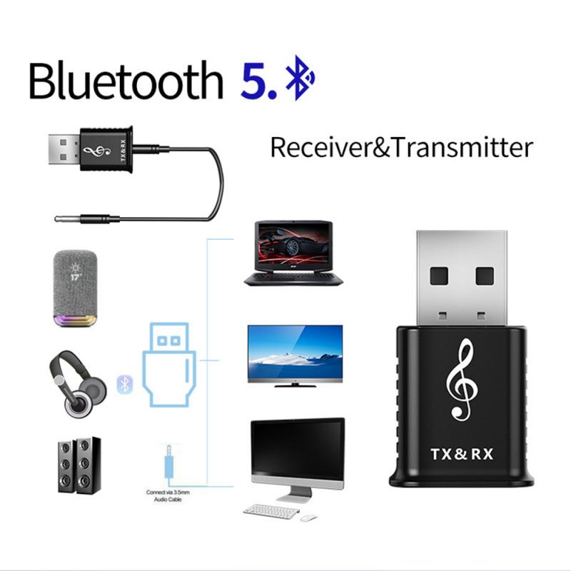 Draadloze Usb Bluetooth Adapter 5.0 Voor Computer Bluetooth Dongle Usb Bluetooth V5.0 Pc Adapter Bluetooth Ontvanger Zender