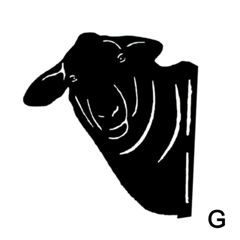 Décoration artisanale en fer forgé pour animaux, imperméable et résistant aux intempéries, décoration pour cour, jardin, Silhouette, pelouse, M7n7: G black
