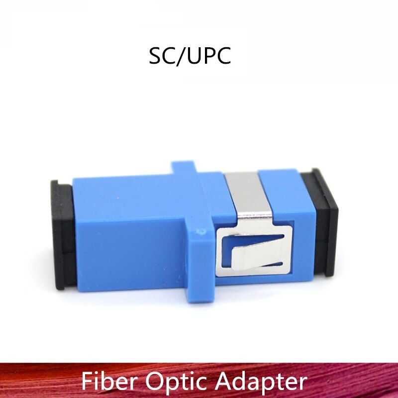 50/100/200pcs SC UPC Simplex Mode Fiber Optic Adapter SC Optical Fiber Coupler SC Fiber Flange SC UPC Connector
