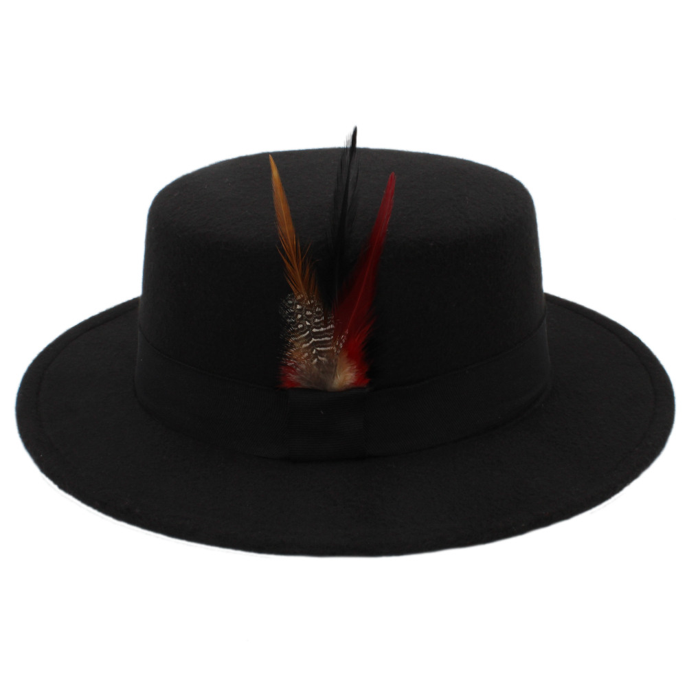 Winter Herfst Platte Homburg Mannen Fedora Hoed Vo Grandado