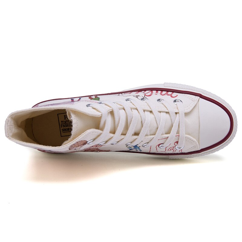 Paar sneakers espadrilles ademende gevulkaniseerde schoenen heren canvas platform schoenen unisex veter casual schoenen canvas