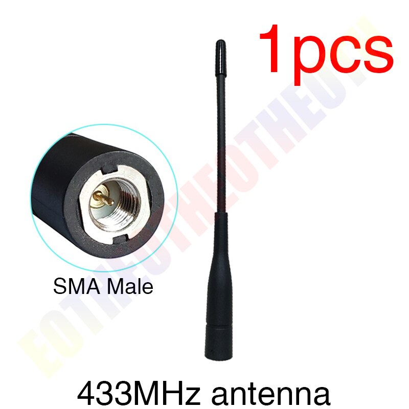 Antenne de connecteur mâle SMA 433 MHz, antenne directionnelle 433 m IOT étanche pour talkie-walkie sans fil: 1pcs