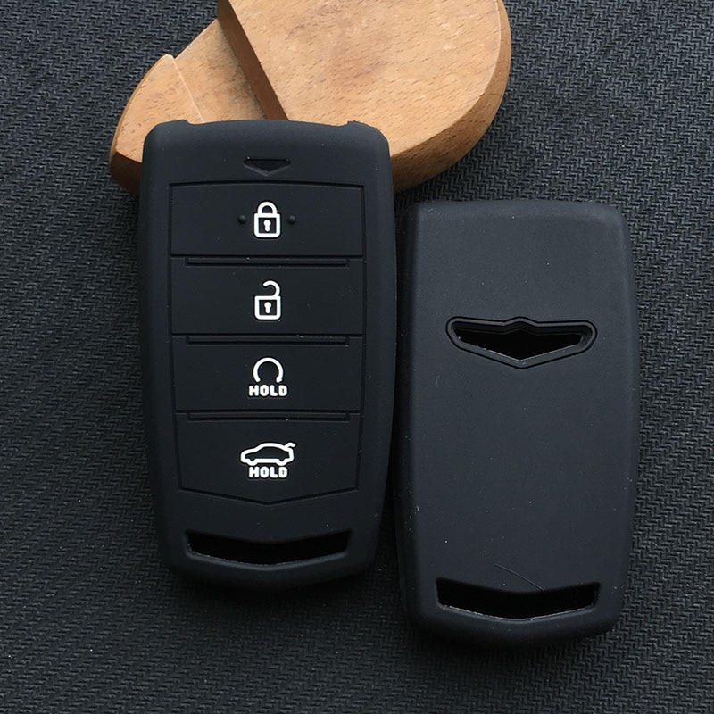 Siliconen autosleutel beschermhoes voor genesis G70 G90 G80 voor hyundai 4 button key