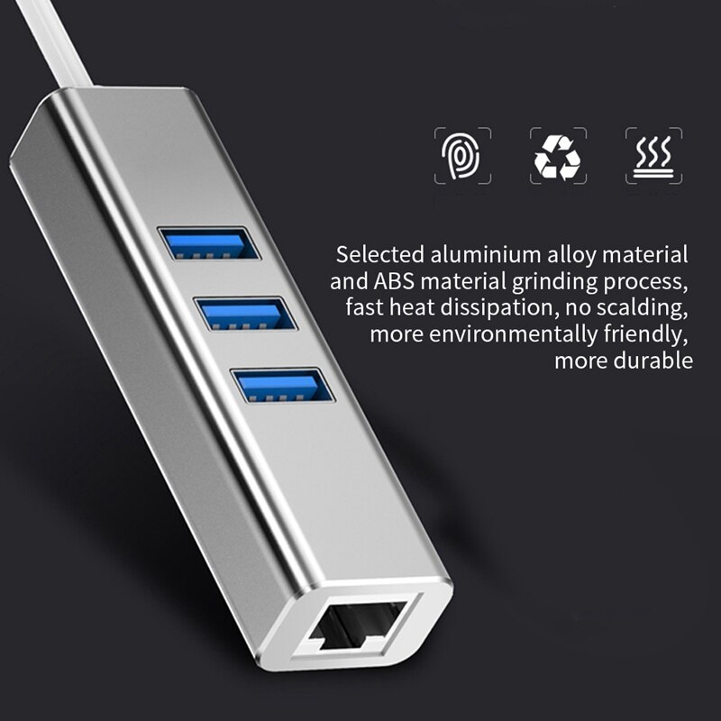 Hub USB 3.0 Multi Port USB 4/3 Porta USBC Hub Ad Alta Velocità di Trasmissione 5Gbps Tipo-C USB Splitter per PC Pro Samsung