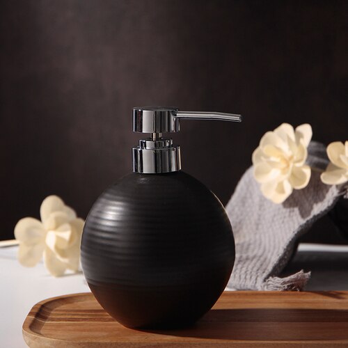 Newyearnew 1 bit keramiska flytande tvåldispenser emulsionsflaska latexflaskor badrumstillbehör badrumset bröllop: 360ml e