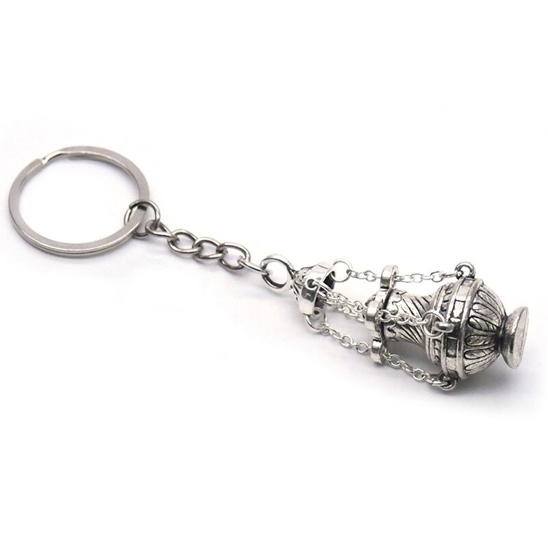 Christelijke Wierookbrander Sleutelhanger Religieuze Sleutelhanger Sieraden Zak Auto Hanger Keyfob Souvenirs