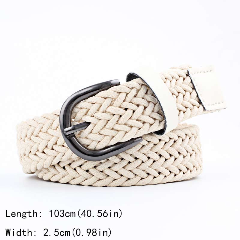 Unisex Casual Woven Belt Child Elastic Belts Men Canvas Elastic Belt Knitted Thin Waist Belts Jeans Alloy Pin Buckle Waistband: Orange